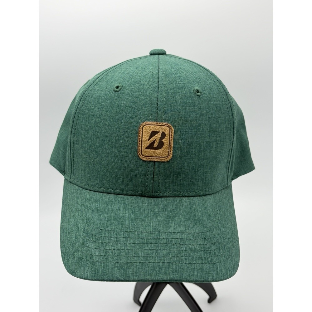 Bridgestone Golf Swing Easy Hat Green Brown OSFM Strapback Golf Cap
